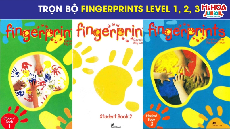Bộ s&aacute;ch tiếng anh cho b&eacute; 3 - 5 tuổi Fingerprints Level 1, 2, 3