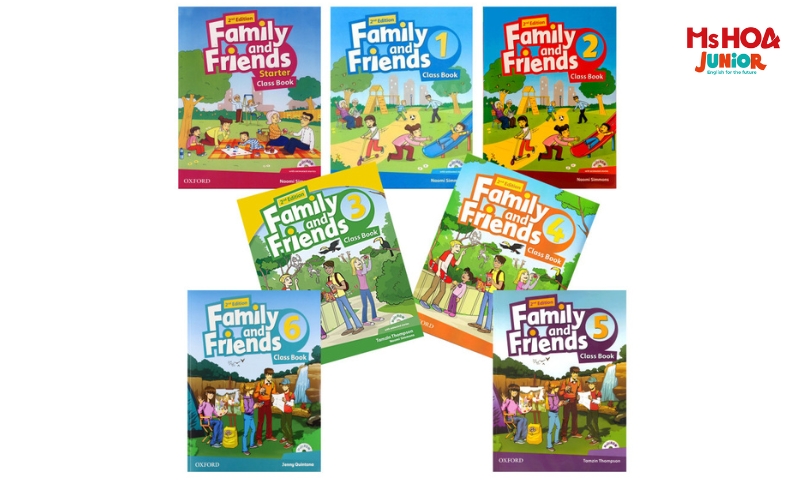 Bộ s&aacute;ch tiếng Anh cho trẻ m&acirc;m non v&agrave; tiểu học -&nbsp;Family and Friends 1,2,3,4,5,6