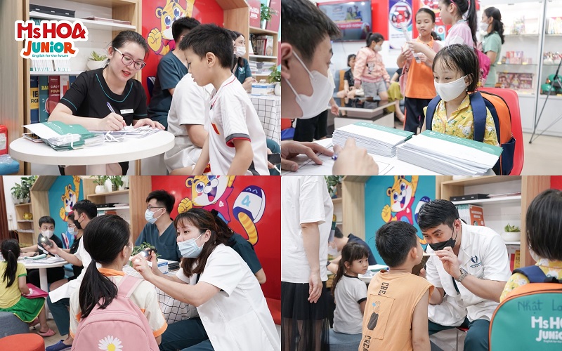 Học viên Ms Hoa Junior 66 Nguyễn Văn Lộc được khám răng miệng miễn phí