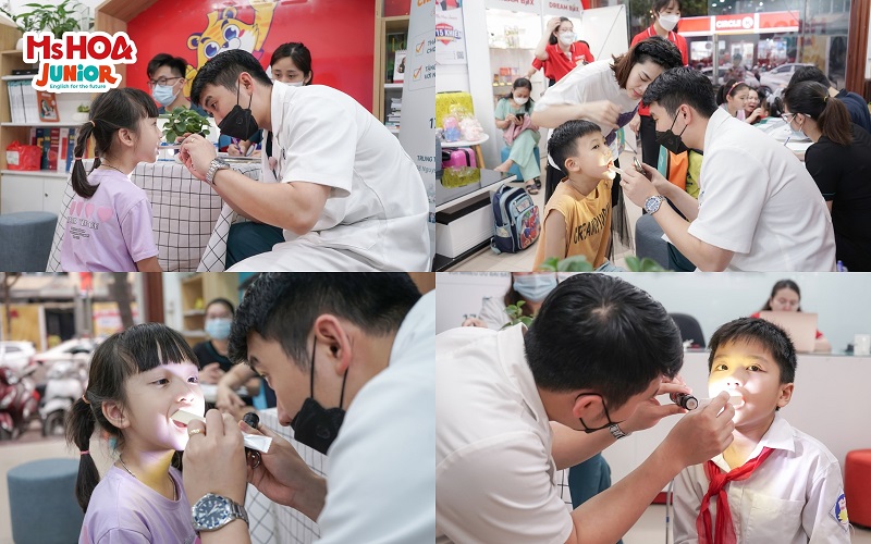 Học vi&ecirc;n Ms Hoa Junior 66 Nguyễn Văn Lộc được kh&aacute;m răng miệng miễn ph&iacute;