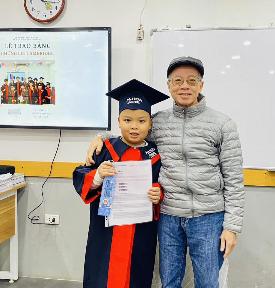 C&ocirc;ng bố kết quả thi thử Cambridge tại cơ sở Ms Hoa Junior Liễu Giai