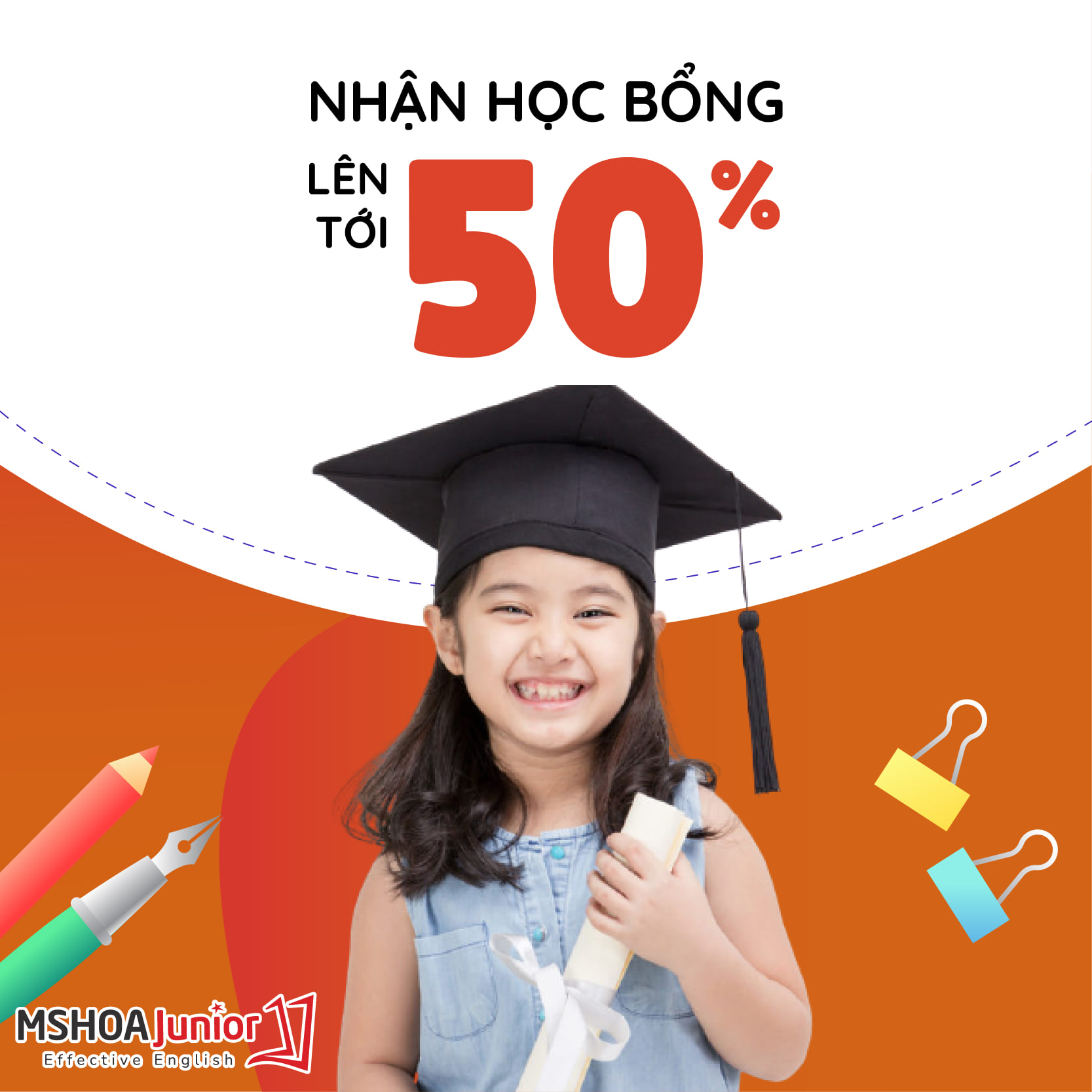 Cơ hội nhận học bổng lên đến 50% từ trung tâm Ms Hoa Junior