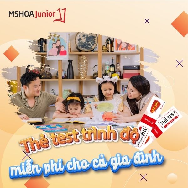 thẻ Test tr&igrave;nh độ tiếng anh miễn ph&iacute; cho cả gia đ&igrave;nh