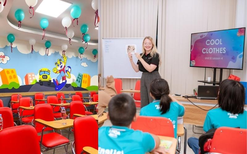 Ph&ograve;ng học chất lượng của trung t&acirc;m tiếng Anh trẻ em Ms Hoa Junior ở quận T&acirc;y Hồ